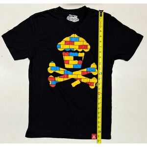 Johnny Cupcakes Mens Medium Black T-Shirt Cupcake Lego‎ Movie Graphic Tee